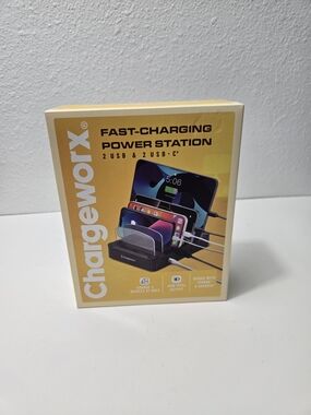 Chargeworx Fast-Charging Power Station - Yellow